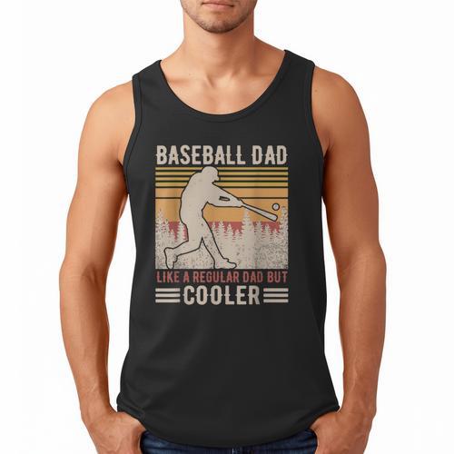 Baseball Dad Like Regular But Cooler Coach Player Fans Men Tank Top - Sportilla
