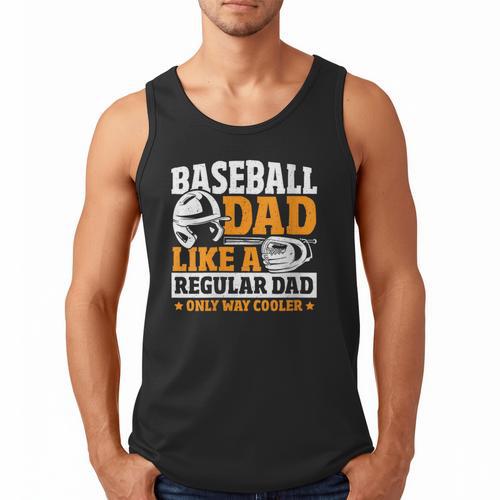 Baseball Dad Like a Regular Dad Only Way Cooler Men Tank Top - Sportilla