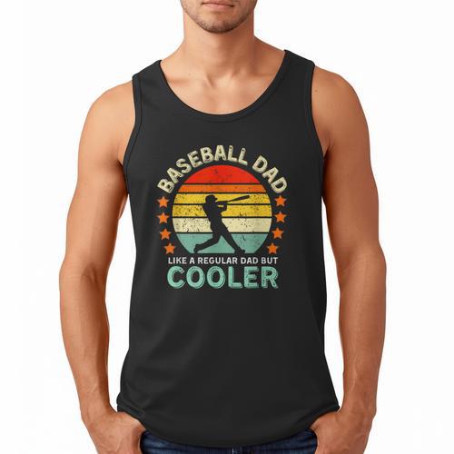 Baseball Dad Like A Regular Dad But Cooler Men Tank Top - Sportilla