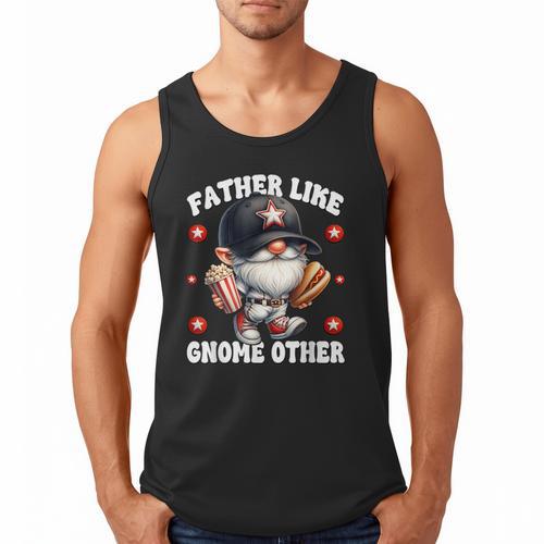 Baseball Dad Saying Hot Dog Gnome Pun For Fathers Day Men Tank Top - Sportilla