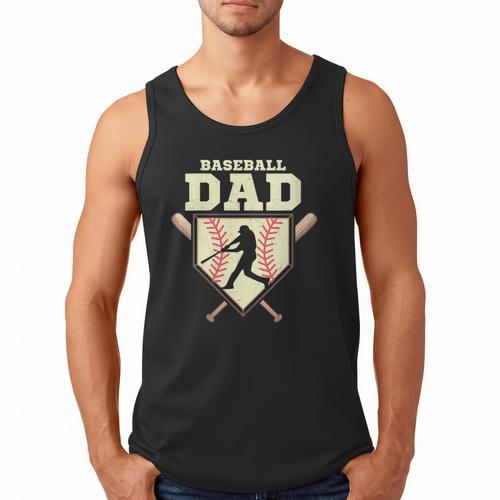 Baseball Dad Sport Fan Father Men Tank Top - Sportilla