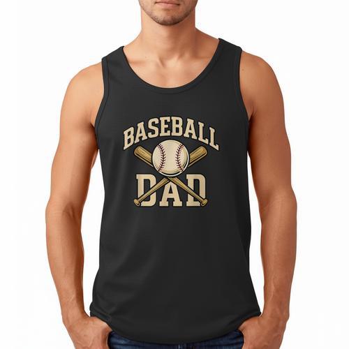 Baseball Dad Sports With Bats And Ball Graphic Men Tank Top - Sportilla