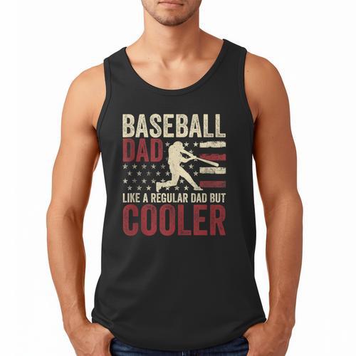 Baseball Dad Vintage Baseball Father’s Day Men Tank Top - Sportilla