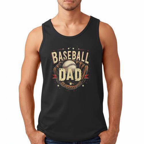 Baseball Dad Vintage Men Tank Top - Sportilla
