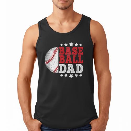 Baseball Dad Vintage Baseball Player Men Men Tank Top - Sportilla