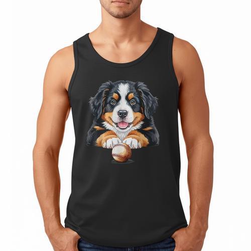 Baseball Dog Men & Women Men Tank Top - Sportilla