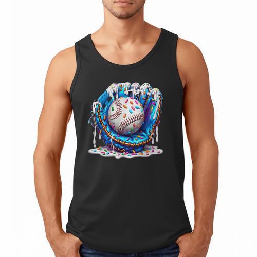 Baseball Drip For Boys Ice Cream Drip Youth Baseball Boys Men Tank Top - Sportilla