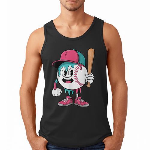 Baseball Drip Boys Ice Cream Youth Men Tank Top - Sportilla