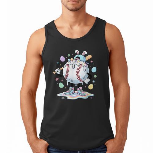 Baseball Drip Icecream Apparel Youth Boy Easter Men Tank Top - Sportilla