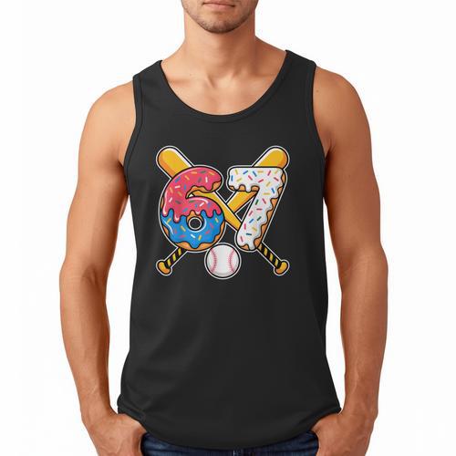 Baseball Drip Number 67 Player 67th Birthday Meme Men Tank Top - Sportilla