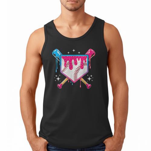 Baseball Drip Purple Glove Respect The Drip Youth Boys Girls Men Tank Top - Sportilla