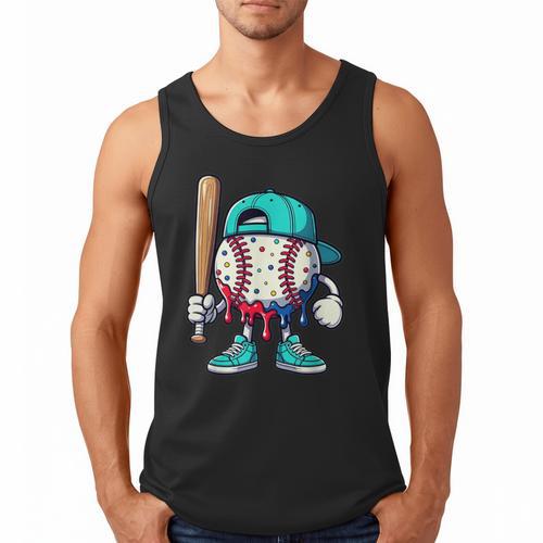 Baseball Drippy Style Apparel For Boys Youth Drip Baseball Men Tank Top - Sportilla