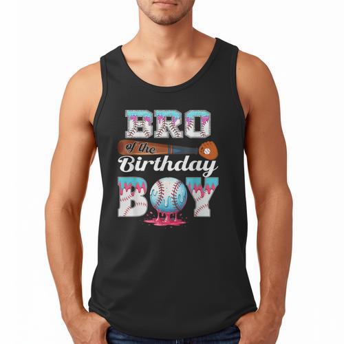 Baseball Ice Cream Drip Bro Of The Birthday Boy Men Tank Top - Sportilla