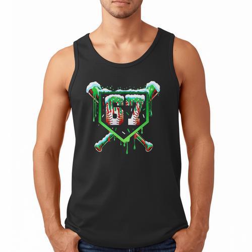 Baseball Ice Cream Drip Number 67 Six Seven Meme Christmas Men Tank Top - Sportilla