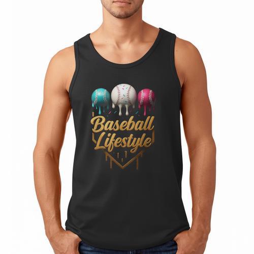 Baseball Lifestyle Drip Men Tank Top - Sportilla