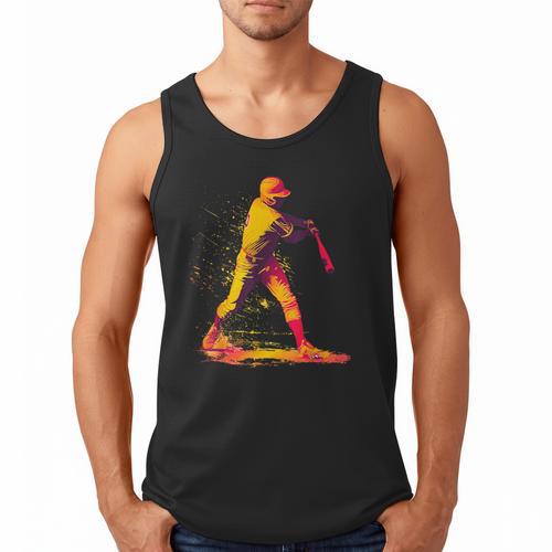 Baseball Player Men Tank Top - Sportilla