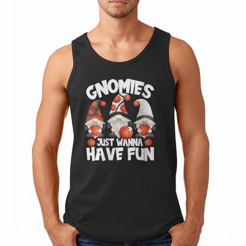 Basketball Gnomies Have Fun For Baseball Dad And Coach Men Tank Top - Sportilla