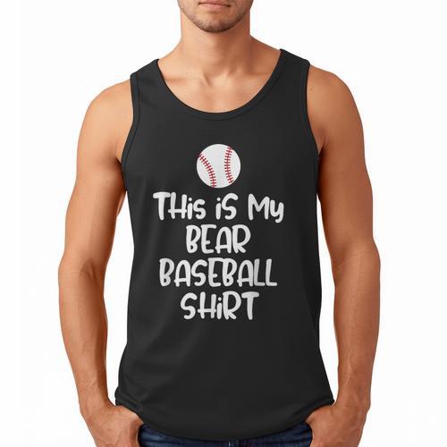 Bear Baseball Shirt For Players Fans And Moms Men Tank Top - Sportilla