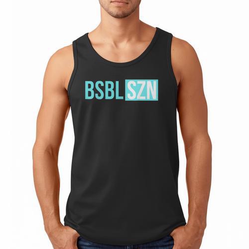 BSBL SZN Baseball Season Game Day Boys Girls Youth Men Tank Top - Sportilla