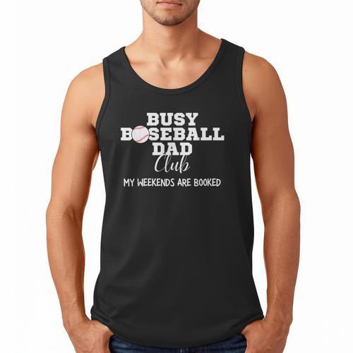 Busy Baseball Dad Club My Weekend Are Booked Men Tank Top - Sportilla
