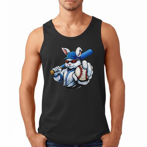 Cool Rabbit Baseball Easter Men Boy Toddler Kid Men Tank Top - Sportilla