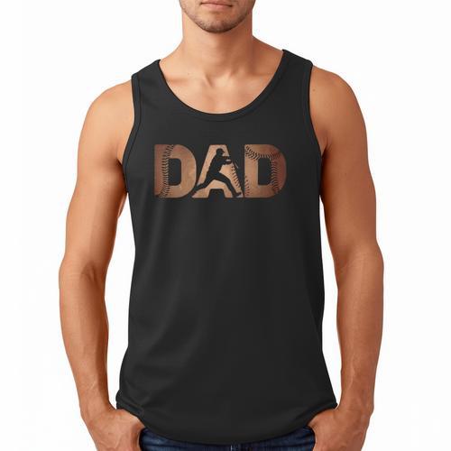 Fathers Day Baseball Player Baseball Dad Men Tank Top - Sportilla