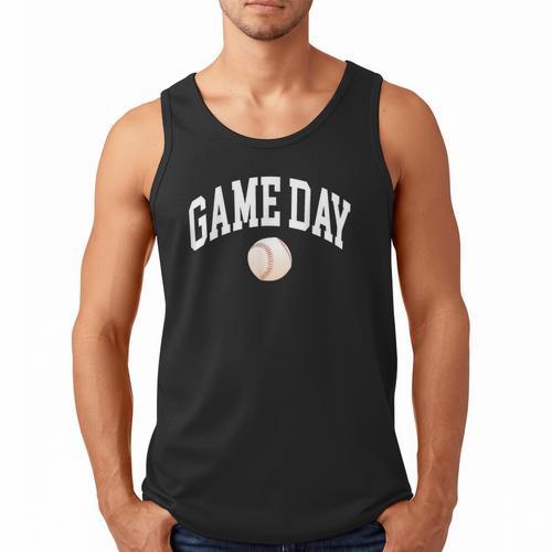 Game Day Baseball Player And Fan Graphic Men Tank Top - Sportilla