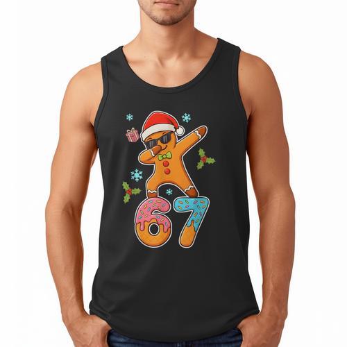 Gingerbread Six Seven 67 Ice Cream Drip Baseball Men Tank Top - Sportilla