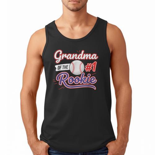 Grandparent Grandma Of The 1 Rookie Baseball Men Tank Top - Sportilla