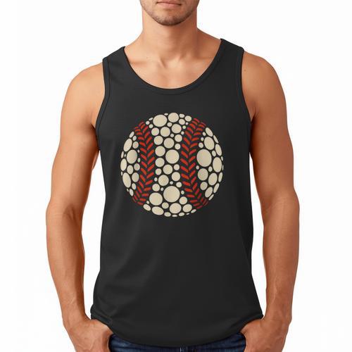 Happy Dot Day Baseball Colorful Polka Dots Boy And Youth Men Tank Top - Sportilla