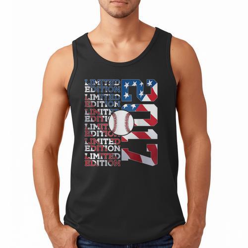 Limited Edition 2017 Baseball 9TH Birthday Men Tank Top - Sportilla