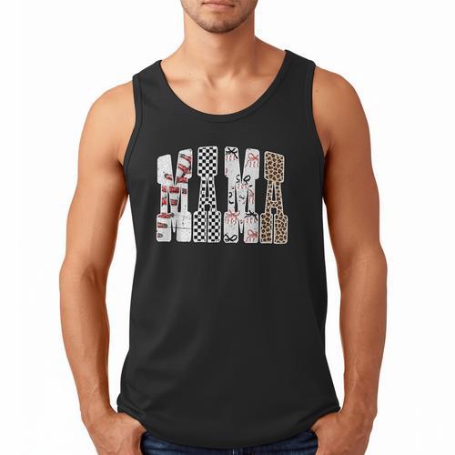 Mama Baseball Season Happy Game Day Trendy Sports Mom Men Tank Top - Sportilla