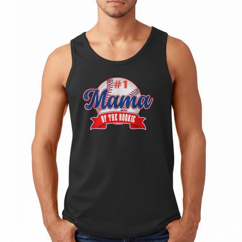 Mama Rookie Of Year 1st Birthday Baseball Theme Matching Men Tank Top - Sportilla