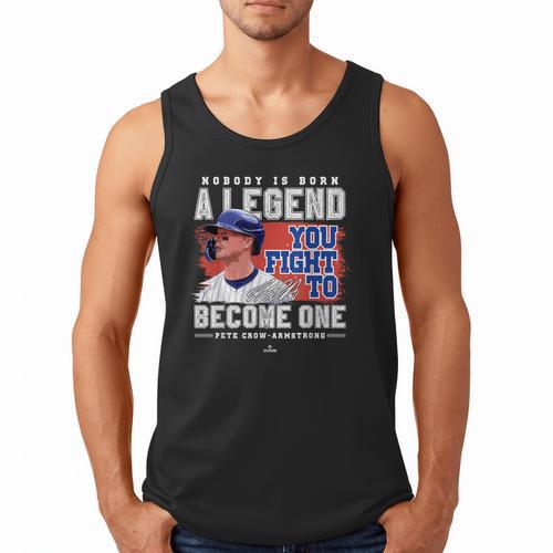 Nobody Is Born A Legend Pete Crow Armstrong Chicago Baseball Men Tank Top - Sportilla