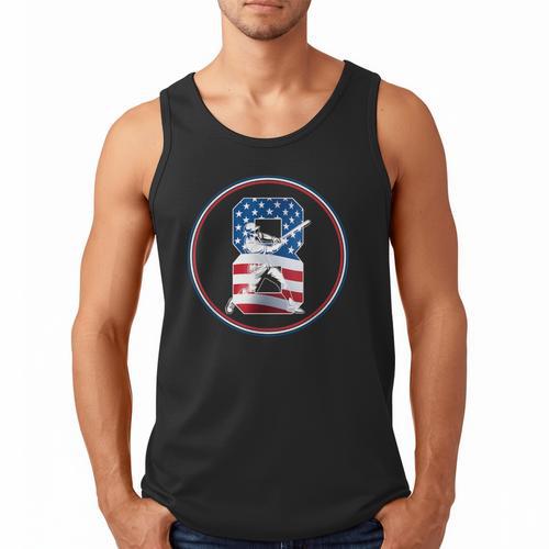 Number 8 Years Baseball 8TH Birthday Men Tank Top - Sportilla