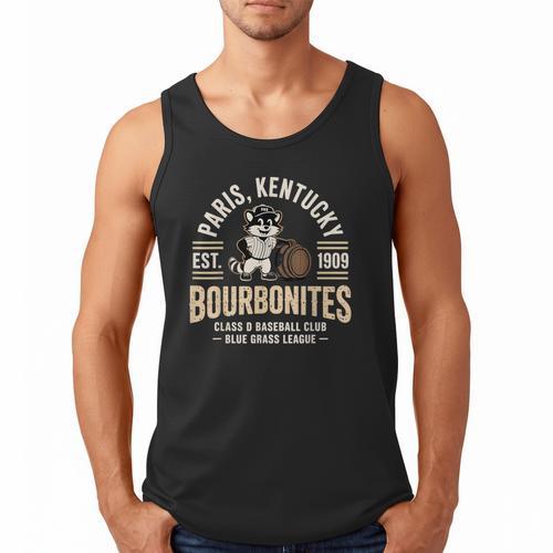 Paris Kentucky Bourbonites Baseball Heritage Men Tank Top - Sportilla