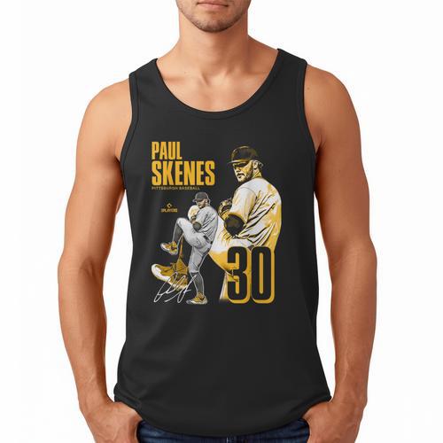 Paul Skenes Pittsburgh MLB Baseball Players MLBPSK304N Men Tank Top - Sportilla