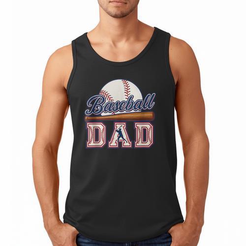 Retro Baseball Dad Father's Day Men Tank Top - Sportilla
