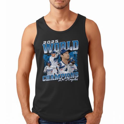Shohei Ohtani 2025 Los Angeles Baseball Champions MLBPA Men Tank Top - Sportilla
