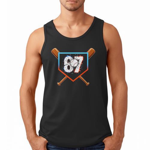Six Seven 67 Baseball Birthday Boy Men Kids Boys Men Tank Top - Sportilla