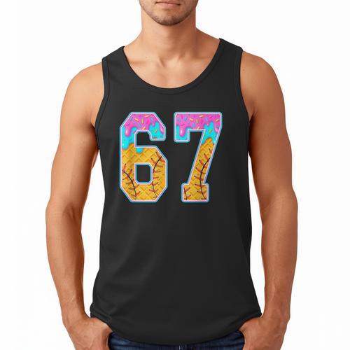 Six Seven Baseball Drip Men Tank Top - Sportilla