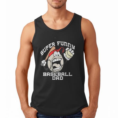 Super Baseball Dad Men Tank Top - Sportilla