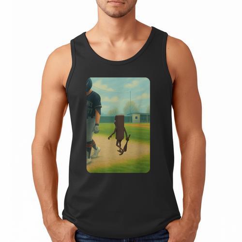 Tung Tung Tung Sahur Baseball Meme Men Tank Top - Sportilla