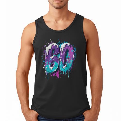 Vintage Baseball 60 Number Men Tank Top - Sportilla