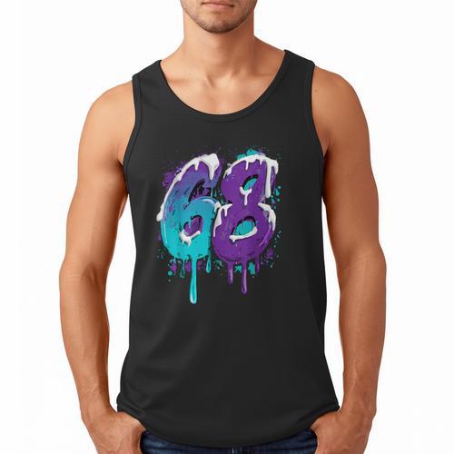 Vintage Baseball 68 Number Men Tank Top - Sportilla