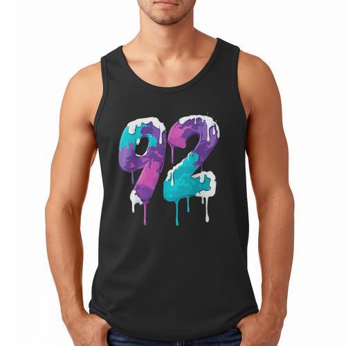Vintage Baseball 92 Number Men Tank Top - Sportilla