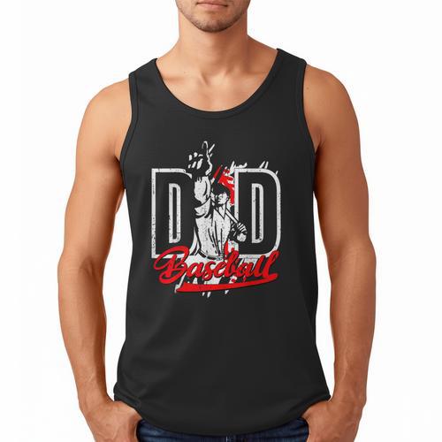 Vintage Baseball Dad Daddy Father's Day Clothing Men Tank Top - Sportilla