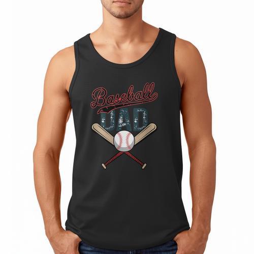 Vintage Baseball Dad Father's Day Birthday Matching Family Men Tank Top - Sportilla