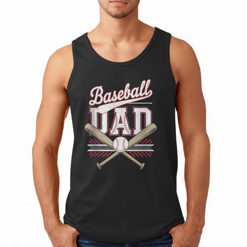 Vintage Baseball Dad Father's Day Husband Daddy Dad In Law Men Tank Top - Sportilla