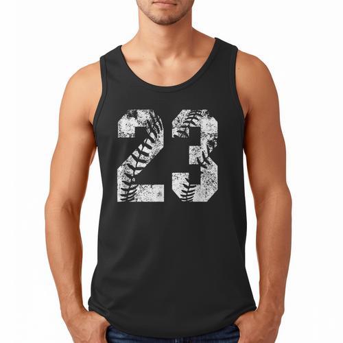 Vintage Baseball Number 23 Jersey Player Uniform Men Tank Top - Sportilla